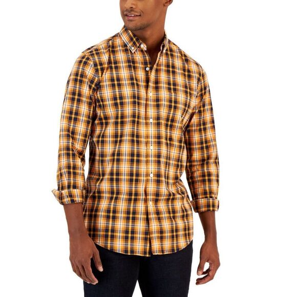 Pascal Mens Plaid Classic Fit Button-Down Shirt Size XL - Picture 1 of 3